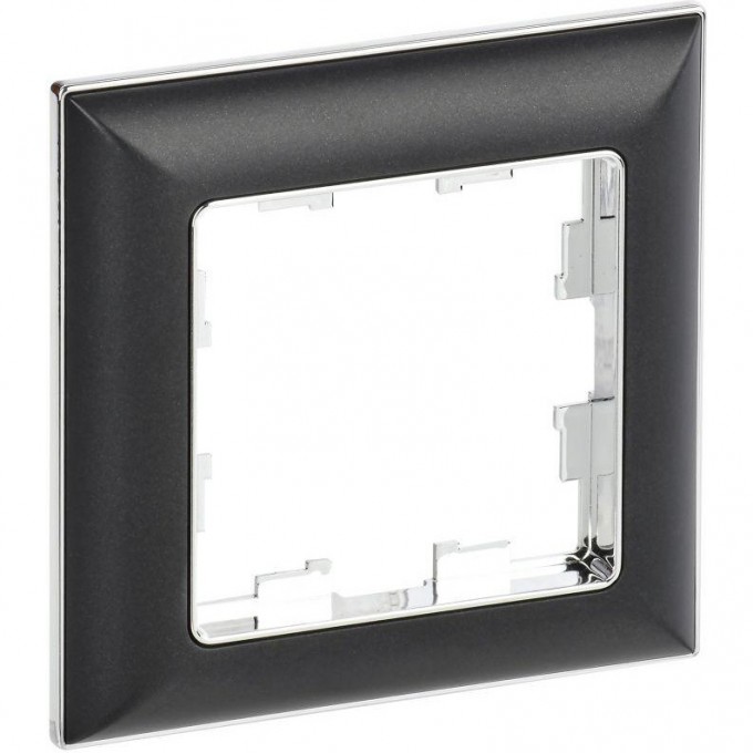 1-местная рамка IEK Brite ру-1-бр хром/черный 3 BR-M12-12-2-K2 1-местная рамка IEK Brite ру-1-бр хром/черный 3 BR-M12-12-2-K2