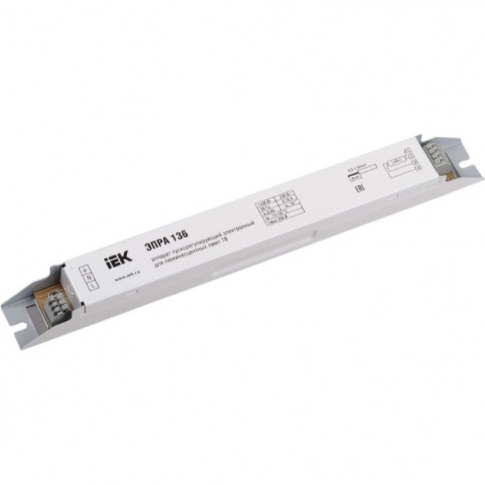 ЭПРА IEK 136 для линейных ЛЛ Т8 - LLV136D-EBFL-1-36 ЭПРА IEK 136 для линейных ЛЛ Т8 - LLV136D-EBFL-1-36