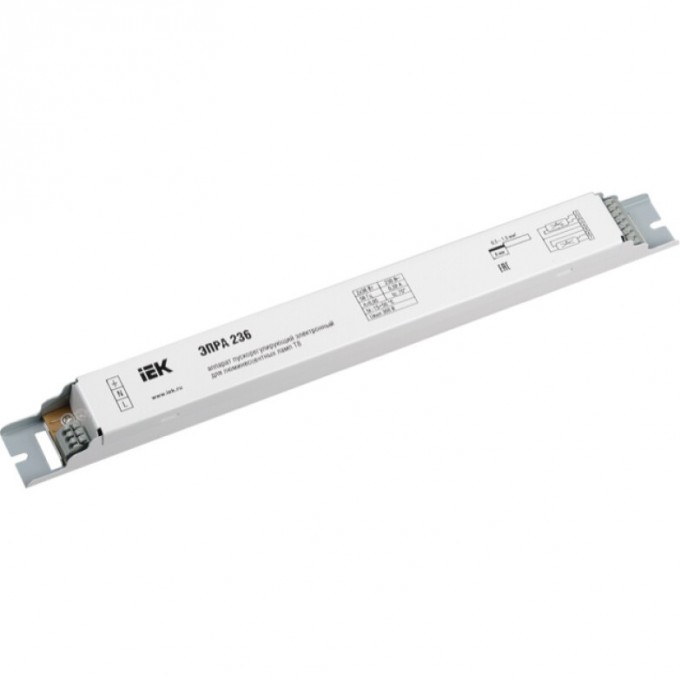 ЭПРА IEK 236 для линейных ЛЛ Т8 - LLV236D-EBFL-2-36 ЭПРА IEK 236 для линейных ЛЛ Т8 - LLV236D-EBFL-2-36