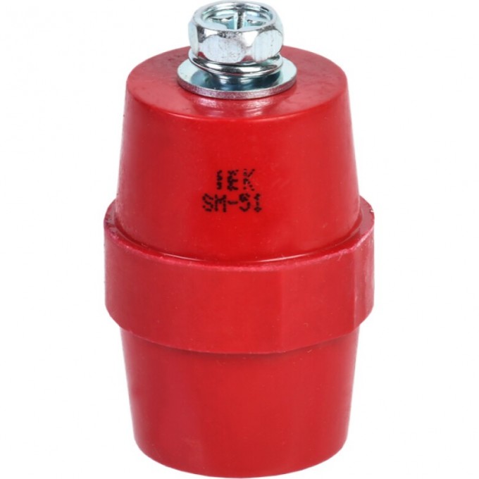 Изолятор IEK SM51 (М8) силовой с болтом - YIS11-51-15-B Изолятор IEK SM51 (М8) силовой с болтом - YIS11-51-15-B