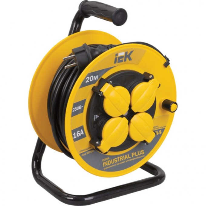 Катушка УК20 с термозащитой 4 места 2P+PE/20м 3х1,5мм2 IP44 IEK INDUSTRIAL PLUS - WKP15-16-04-20-44 Катушка УК20 с термозащитой 4 места 2P+PE/20м 3х1,5мм2 IP44 IEK INDUSTRIAL PLUS - WKP15-16-04-20-44