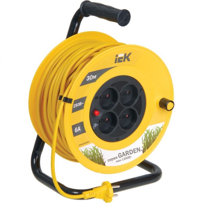 Катушка УК30 с термозащитой 4 места 2P/30м 2х0,75мм2 IEK GARDEN - WKP23-06-04-30 Катушка УК30 с термозащитой 4 места 2P/30м 2х0,75мм2 IEK GARDEN - WKP23-06-04-30