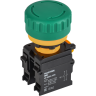 Кнопка IEK MASTER MI-BG60-11ZS-3-23-K06 "Грибок" поворотная с фиксацией 1NO+1NC зелёная MI-BG600-11ZS-3-23-K06