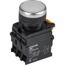 Кнопка с подсветкой и фиксацией IEK MASTER MI-BT60-11TD-3-11-K01 d=22мм 1NO+1NC белая MI-BT60-11TD-33-11-K01