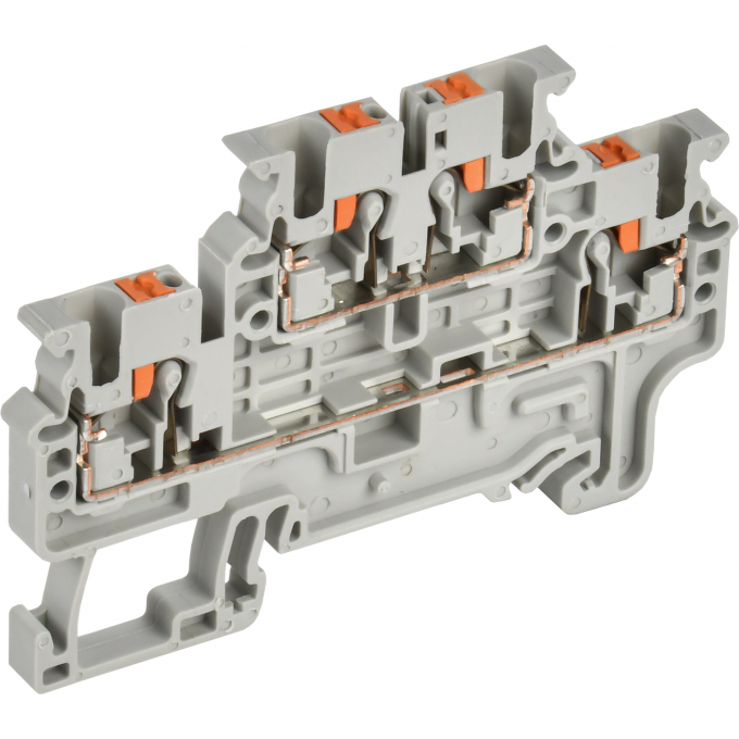 Колодка клеммная IEK CP-ML 2 ур. 2,5мм2 серая YCT23-00-2-K03-002 Колодка клеммная IEK CP-ML 2 ур. 2,5мм2 серая YCT23-00-2-K03-002