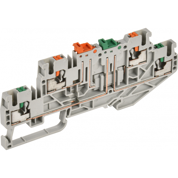 Колодка клеммная IEK CP-ML 2 ур. нож. разм. 2,5мм2 серая YCT23-04-2-K03-002 Колодка клеммная IEK CP-ML 2 ур. нож. разм. 2,5мм2 серая YCT23-04-2-K03-002