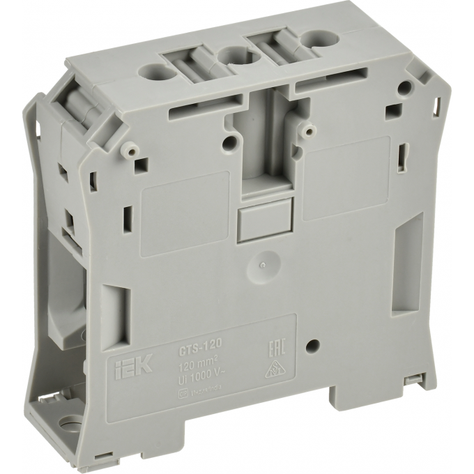 Колодка клеммная IEK CTS 120мм2 серая YCT10-00-K03-120 Колодка клеммная IEK CTS 120мм2 серая YCT10-00-K03-120