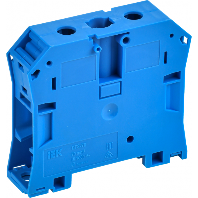 Колодка клеммная IEK CTS 70мм2 синяя YCT10-00-K07-070 Колодка клеммная IEK CTS 70мм2 синяя YCT10-00-K07-070