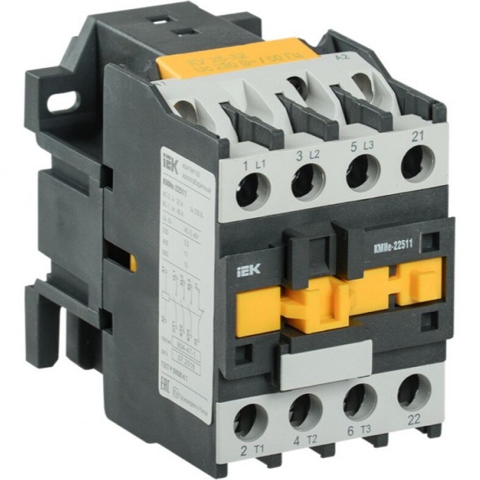 Контактор IEK КМИе-22510 25А 400В/АС3 1НО - KKME21-025-400-10 Контактор IEK КМИе-22510 25А 400В/АС3 1НО - KKME21-025-400-10