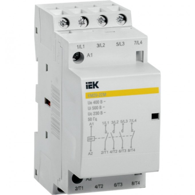 Контактор модульный IEK КМ20-22М AC - MKK11-20-22 Контактор модульный IEK КМ20-22М AC - MKK11-20-22