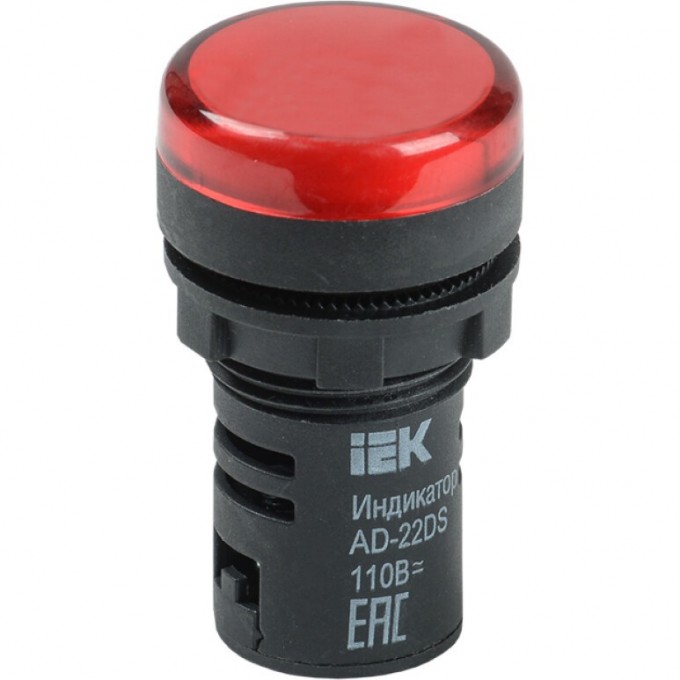 Лампа IEK AD22DS(LED)матрица d=22мм красный 24В AC/DC - BLS10-ADDS-024-K04 Лампа IEK AD22DS(LED)матрица d=22мм красный 24В AC/DC - BLS10-ADDS-024-K04