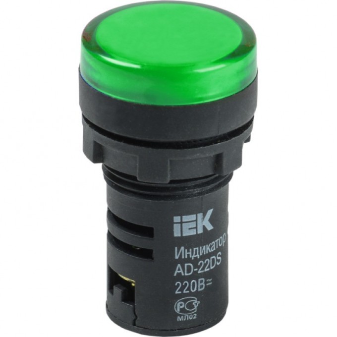 Лампа IEK AD22DS(LED)матрица d=22мм зеленый 24В AC/DC - BLS10-ADDS-024-K06 Лампа IEK AD22DS(LED)матрица d=22мм зеленый 24В AC/DC - BLS10-ADDS-024-K06