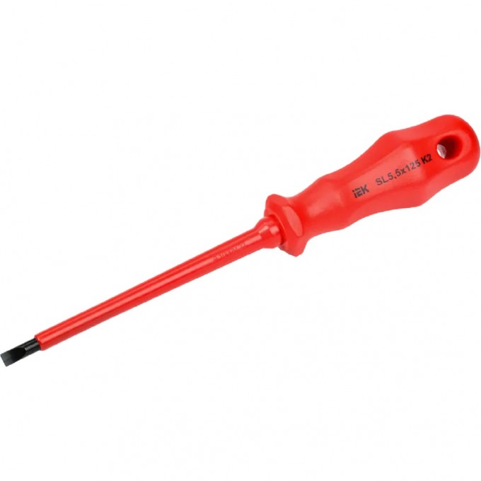 Отвертка диэлектрическая шлицевая IEK SL5.5х125 K2 1000В ARMA2L 3 A2L3-SC30-K2-SL-55-125 Отвертка диэлектрическая шлицевая IEK SL5.5х125 K2 1000В ARMA2L 3 A2L3-SC30-K2-SL-55-125