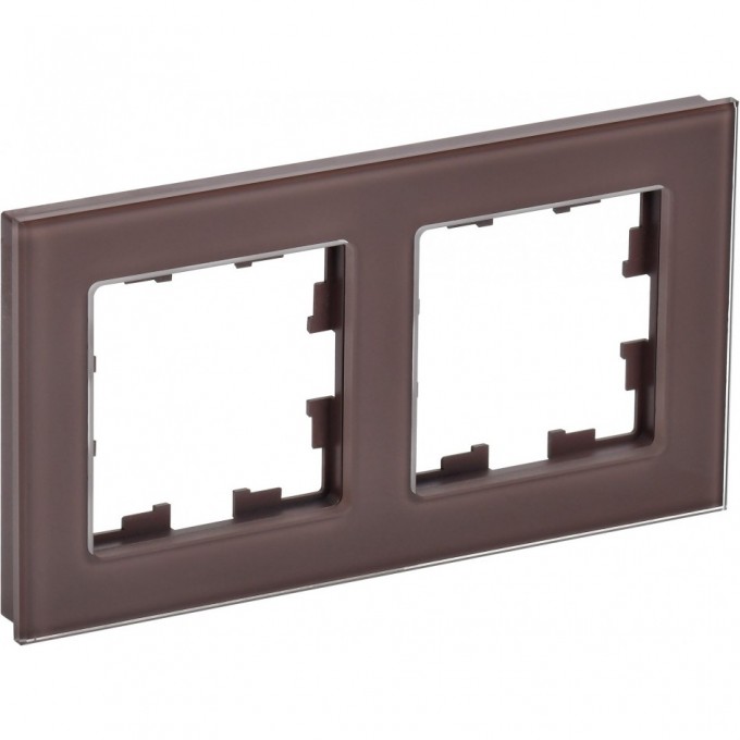 Рамка 2-м IEK BRITE РУ-2-2-БрТБ стекло, темная бронза BR-M22-G-K45 Рамка 2-м IEK BRITE РУ-2-2-БрТБ стекло, темная бронза BR-M22-G-K45