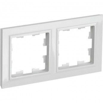 Рамка 2-местная IEK BRITE РУ-2-БрБ белый - BR-M22-K01 Рамка 2-местная IEK BRITE РУ-2-БрБ белый - BR-M22-K01