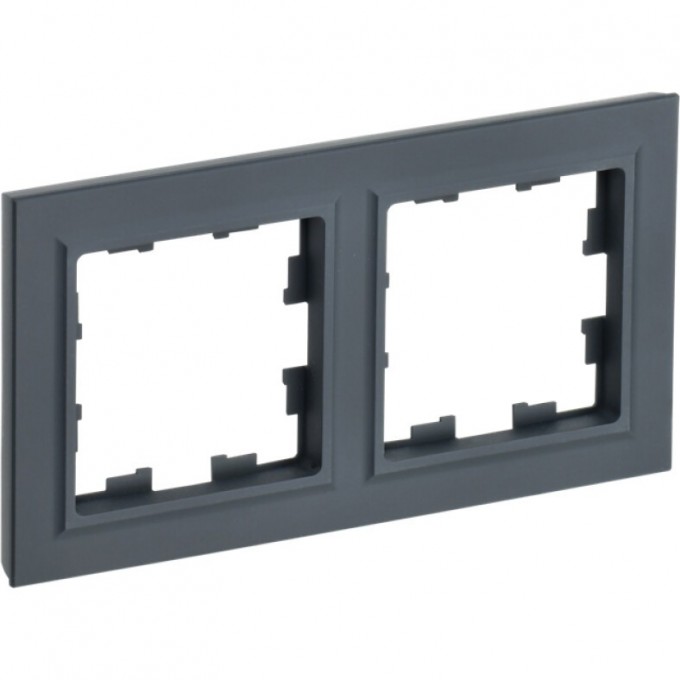 Рамка 2-местная IEK BRITE РУ-2-БрГ графит - BR-M22-K53 Рамка 2-местная IEK BRITE РУ-2-БрГ графит - BR-M22-K53