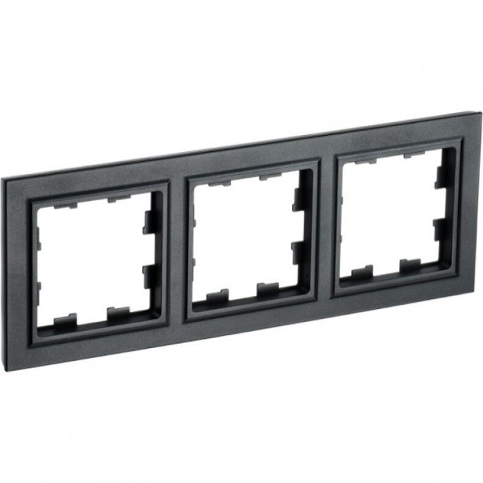 Рамка 3-местная IEK BRITE РУ-3-БрЧ черный - BR-M32-K02 Рамка 3-местная IEK BRITE РУ-3-БрЧ черный - BR-M32-K02
