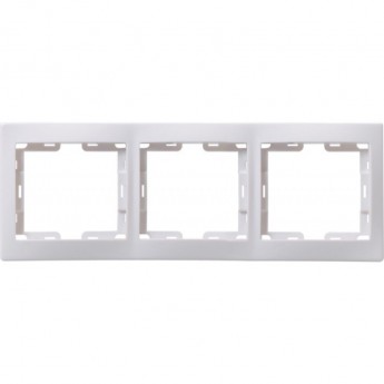 Рамка 3-местная вертикальная IEK РВ-3-КБ КВАРТА белый - EMK31-K01-DM Рамка 3-местная вертикальная IEK РВ-3-КБ КВАРТА белый - EMK31-K01-DM