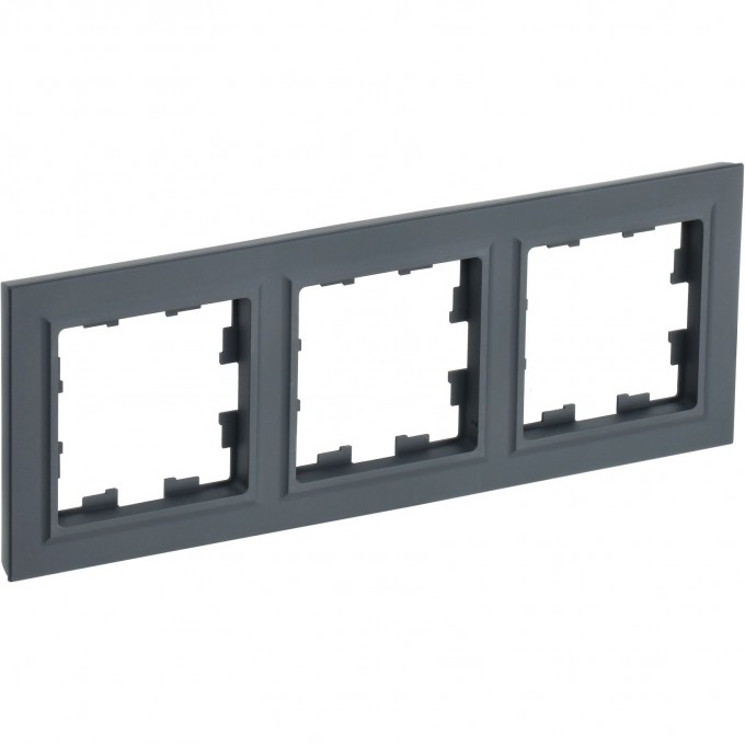 Рамка 3 поста IEK BRITE РУ-3-БрГ графит BR-M32-K53 Рамка 3 поста IEK BRITE РУ-3-БрГ графит BR-M32-K53