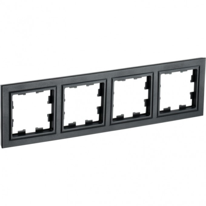 Рамка 4-местная РУ-4-БрЧ черный IEK BRITE - BR-M42-K02 Рамка 4-местная РУ-4-БрЧ черный IEK BRITE - BR-M42-K02