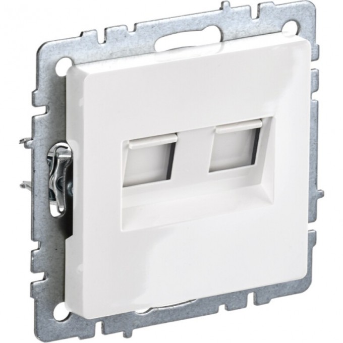 Розетка двойная IEK BRITE RJ11+RJ45 кат.5E РК/Т12-БрБ белый - BR-KT20-O-1-K01 Розетка двойная IEK BRITE RJ11+RJ45 кат.5E РК/Т12-БрБ белый - BR-KT20-O-1-K01