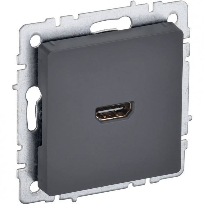 Розетка HDMI IEK BRITE РHDMI-0-БрГ графит BR-H10-K53 Розетка HDMI IEK BRITE РHDMI-0-БрГ графит BR-H10-K53