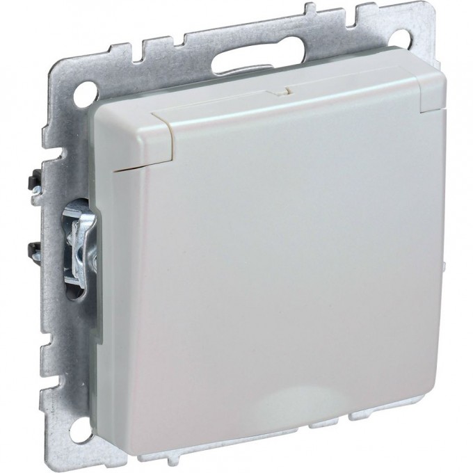 Розетка IEK BRITE с заземлением с защитными шторками и крышкой 16А IP20 РСбш10-3-БрЖ жемчуг BR-R16-16-K36 Розетка IEK BRITE с заземлением с защитными шторками и крышкой 16А IP20 РСбш10-3-БрЖ жемчуг BR-R16-16-K36