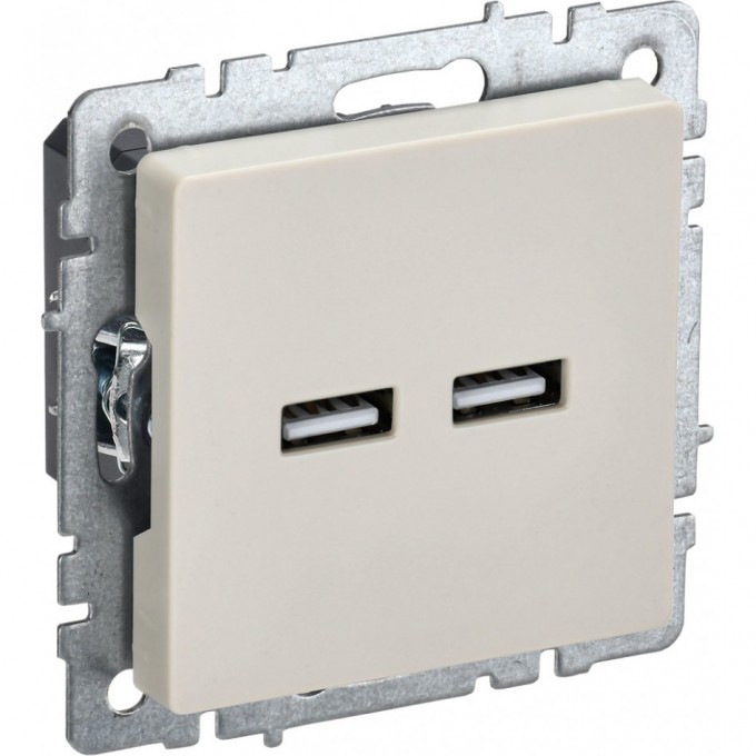Розетка IEK BRITE USB A+A 3.1А РЮ10-1-БрКр BR-U21-D31-K10 Розетка IEK BRITE USB A+A 3.1А РЮ10-1-БрКр BR-U21-D31-K10
