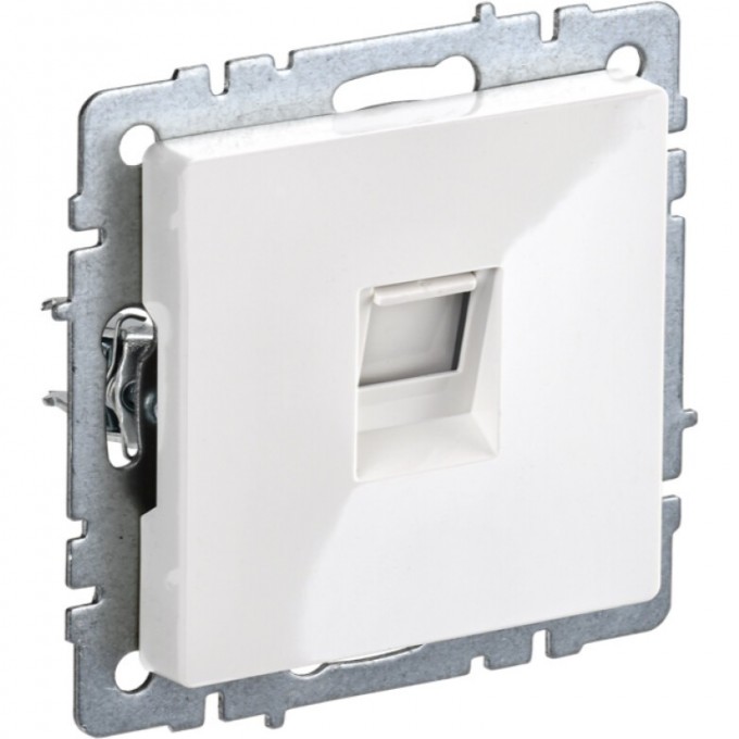 Розетка компьютерная IEK BRITE RJ45 кат.5E РК10-БрБ белый - BR-K10-1-K01 Розетка компьютерная IEK BRITE RJ45 кат.5E РК10-БрБ белый - BR-K10-1-K01