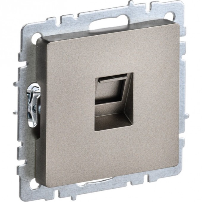 Розетка компьютерная IEK BRITE RJ45 кат.5E РК10-БрШ шампань - BR-K10-1-K37 Розетка компьютерная IEK BRITE RJ45 кат.5E РК10-БрШ шампань - BR-K10-1-K37