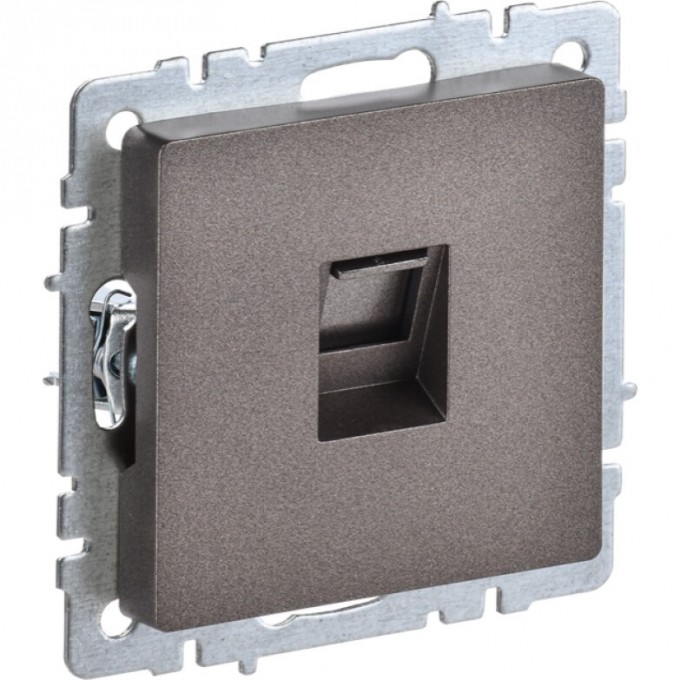 Розетка компьютерная IEK BRITE RJ45 кат.5E РК10-БрТБ темная бронза - BR-K10-1-K45 Розетка компьютерная IEK BRITE RJ45 кат.5E РК10-БрТБ темная бронза - BR-K10-1-K45