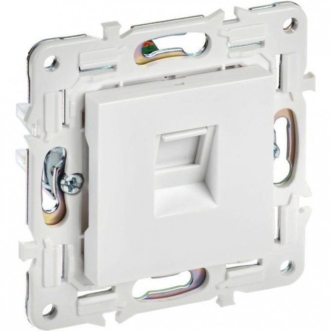 Розетка компьютерная IEK RJ45 кат.5E SKANDY SK-K01W арктический белый SK-K10-1-K01 Розетка компьютерная IEK RJ45 кат.5E SKANDY SK-K01W арктический белый SK-K10-1-K01