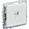Розетка компьютерная RJ45 кат.5E IEK BRITE РК10-БрЖ жемчуг - BR-K10-1-K36