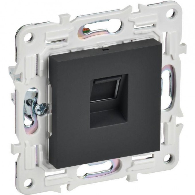 Розетка компьютерная RJ45 кат.5E IEK SKANDY SK-K01G графит SK-K10-1-K53 Розетка компьютерная RJ45 кат.5E IEK SKANDY SK-K01G графит SK-K10-1-K53
