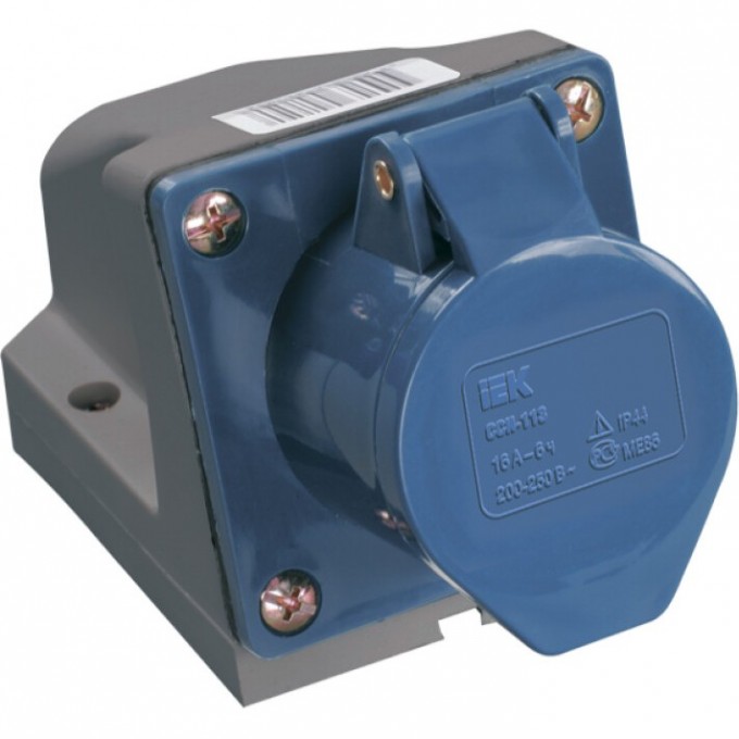 Розетка стационарная IEK ССИ-123 2P+PE 32А 200-250В IP44 - PSR11-032-3 Розетка стационарная IEK ССИ-123 2P+PE 32А 200-250В IP44 - PSR11-032-3