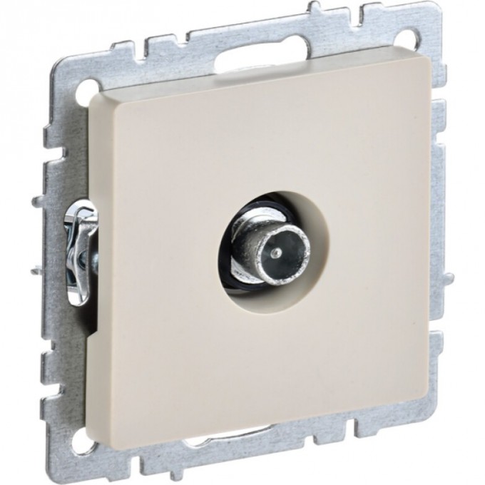 Розетка TV проходная IEK BRITE РТВ10-0-БрКр бежевый - BR-A10-P-K10 Розетка TV проходная IEK BRITE РТВ10-0-БрКр бежевый - BR-A10-P-K10