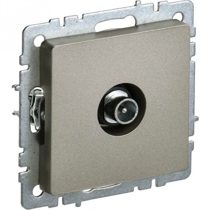Розетка TV проходная IEK BRITE РТВ10-0-БрШ шампань - BR-A10-P-K37 Розетка TV проходная IEK BRITE РТВ10-0-БрШ шампань - BR-A10-P-K37