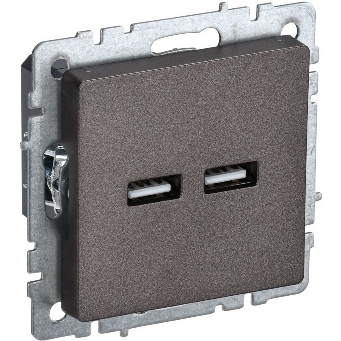 Розетка USB IEK Brite a+a 5в 3,1а рю10-1-бртб темная бронза BR-U21-D31-K45 Розетка USB IEK Brite a+a 5в 3,1а рю10-1-бртб темная бронза BR-U21-D31-K45
