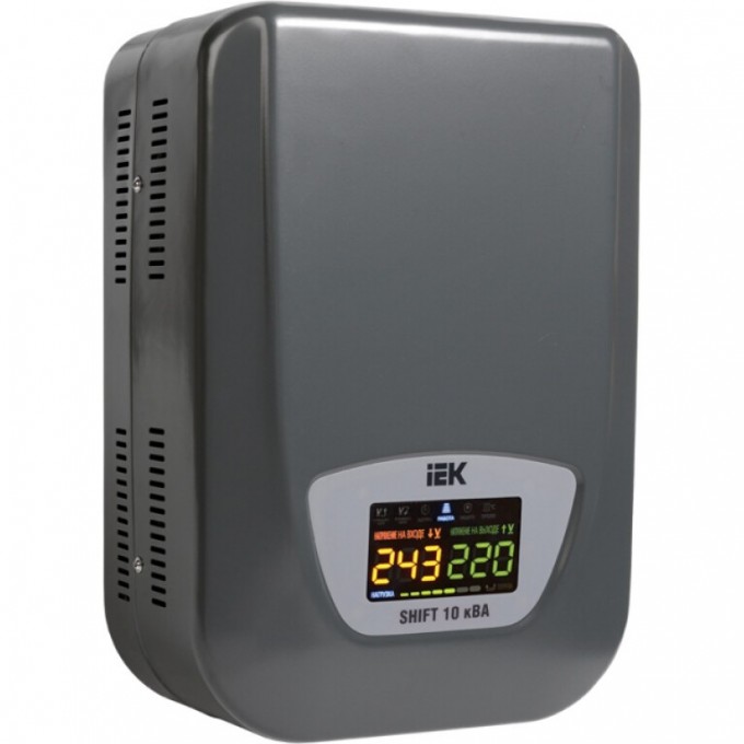 Стабилизатор напряжения настенный IEK SHIFT 10кВА - IVS12-1-10000 Стабилизатор напряжения настенный IEK SHIFT 10кВА - IVS12-1-10000