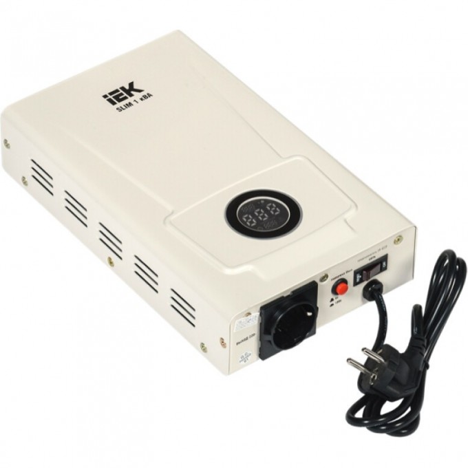 Стабилизатор напряжения настенный IEK SLIM 1кВА - IVS22-1-001-09 Стабилизатор напряжения настенный IEK SLIM 1кВА - IVS22-1-001-09