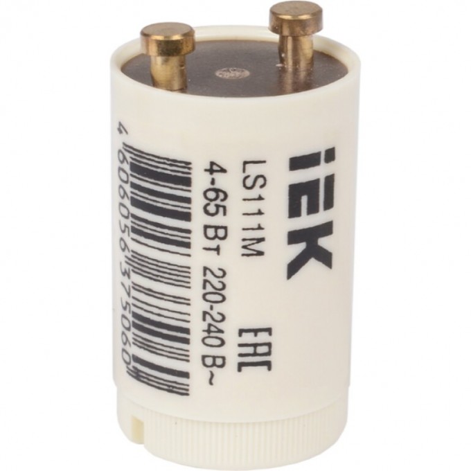 Стартёр IEK LS111M 4-65Вт 220-240В - LLD111-LS-65 Стартёр IEK LS111M 4-65Вт 220-240В - LLD111-LS-65