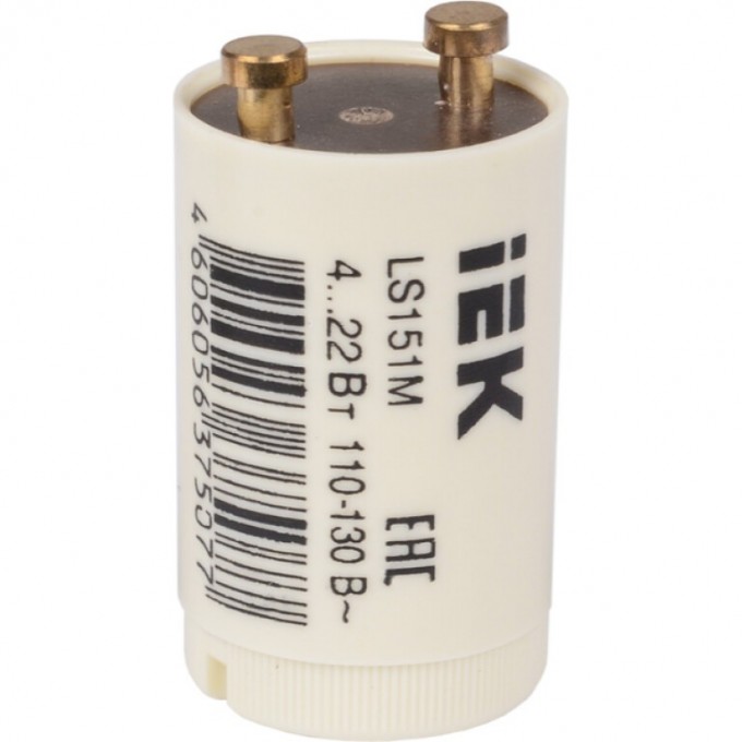 Стартёр IEK LS151M 4-22Вт 110-130В - LLD151-LS-22 Стартёр IEK LS151M 4-22Вт 110-130В - LLD151-LS-22