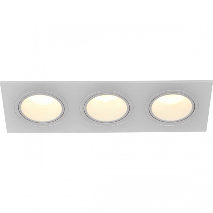 Встраиваемый светильник IEK Lighting 4103 под лампу 3хmr16 квадрат пластиковый белый LT-UVB0-4103-GU05-3-K01 Встраиваемый светильник IEK Lighting 4103 под лампу 3хmr16 квадрат пластиковый белый LT-UVB0-4103-GU05-3-K01