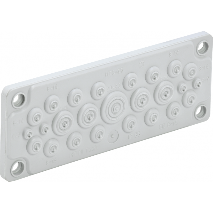 Ввод кабельный мембранный IEK TITAN 25 отверстий d5-26мм IP65 TI-01D-MC-025-65
