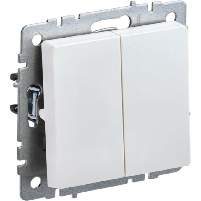 Выключатель 2-клавишный IEK BRITE 10А ВС10-2-0-БрЖ жемчуг - BR-V20-0-10-K36 Выключатель 2-клавишный IEK BRITE 10А ВС10-2-0-БрЖ жемчуг - BR-V20-0-10-K36