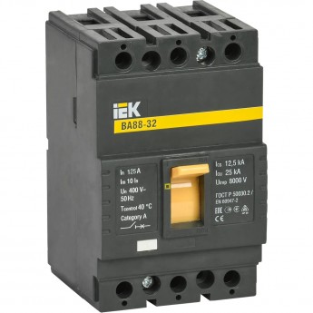 Выключатель автоматический IEK 3п 125А 35кА ВА 88-33