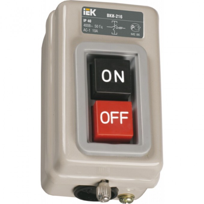 Выключатель IEK ВКИ-211 3Р 6А 230/400В IP40 - KVK10-06-3 Выключатель IEK ВКИ-211 3Р 6А 230/400В IP40 - KVK10-06-3