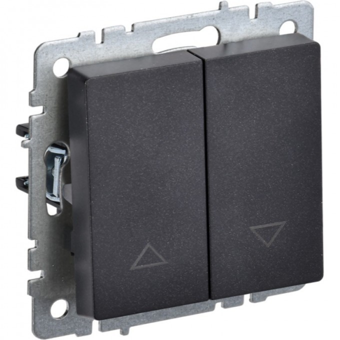 Выключатель жалюзи 10А IEK BRITE ВС10-1-5-БрЧ черный - BR-V15-0-10-K02 Выключатель жалюзи 10А IEK BRITE ВС10-1-5-БрЧ черный - BR-V15-0-10-K02