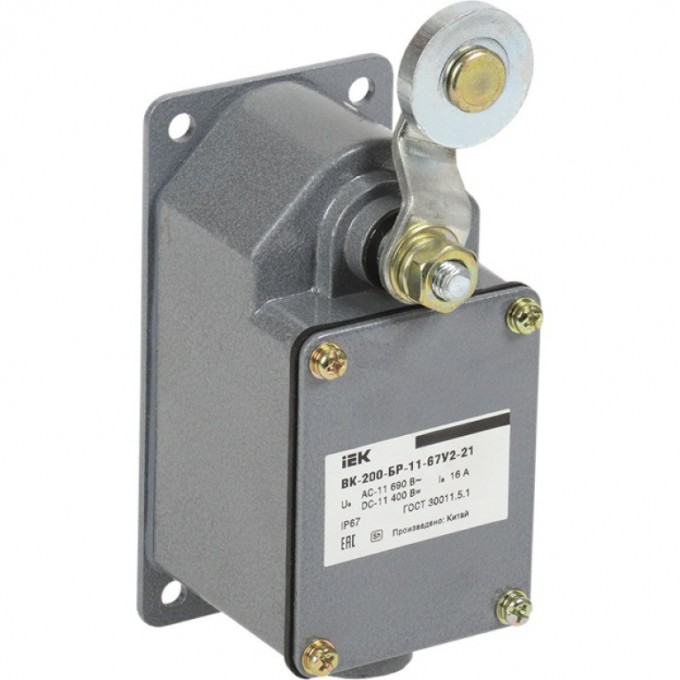 Выключатель концевой IEK ВК-200-БР-11-67У2-21 IP67 - KV-1-200-1 Выключатель концевой IEK ВК-200-БР-11-67У2-21 IP67 - KV-1-200-1