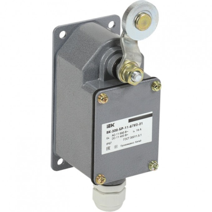 Выключатель концевой IEK ВК-300-БР-11-67У2-21 IP67 - KV-1-300-1 Выключатель концевой IEK ВК-300-БР-11-67У2-21 IP67 - KV-1-300-1